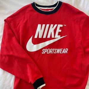 Red vintage Nike crew neck!
